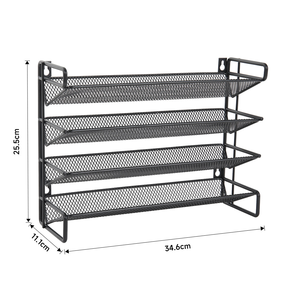 4-Tier Metal Spice Rack Organizer