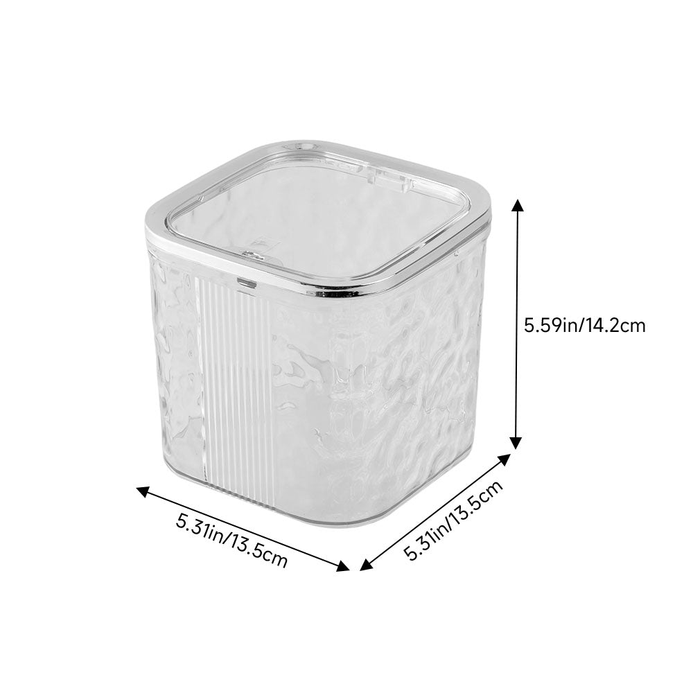 Mini Desktop Trash Bin with Press-top Lid