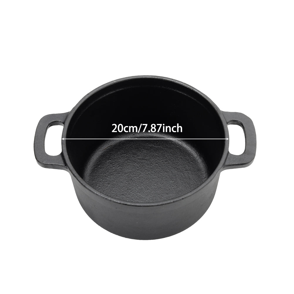 20cm Mini Cast Iron Dutch Pot with Lid