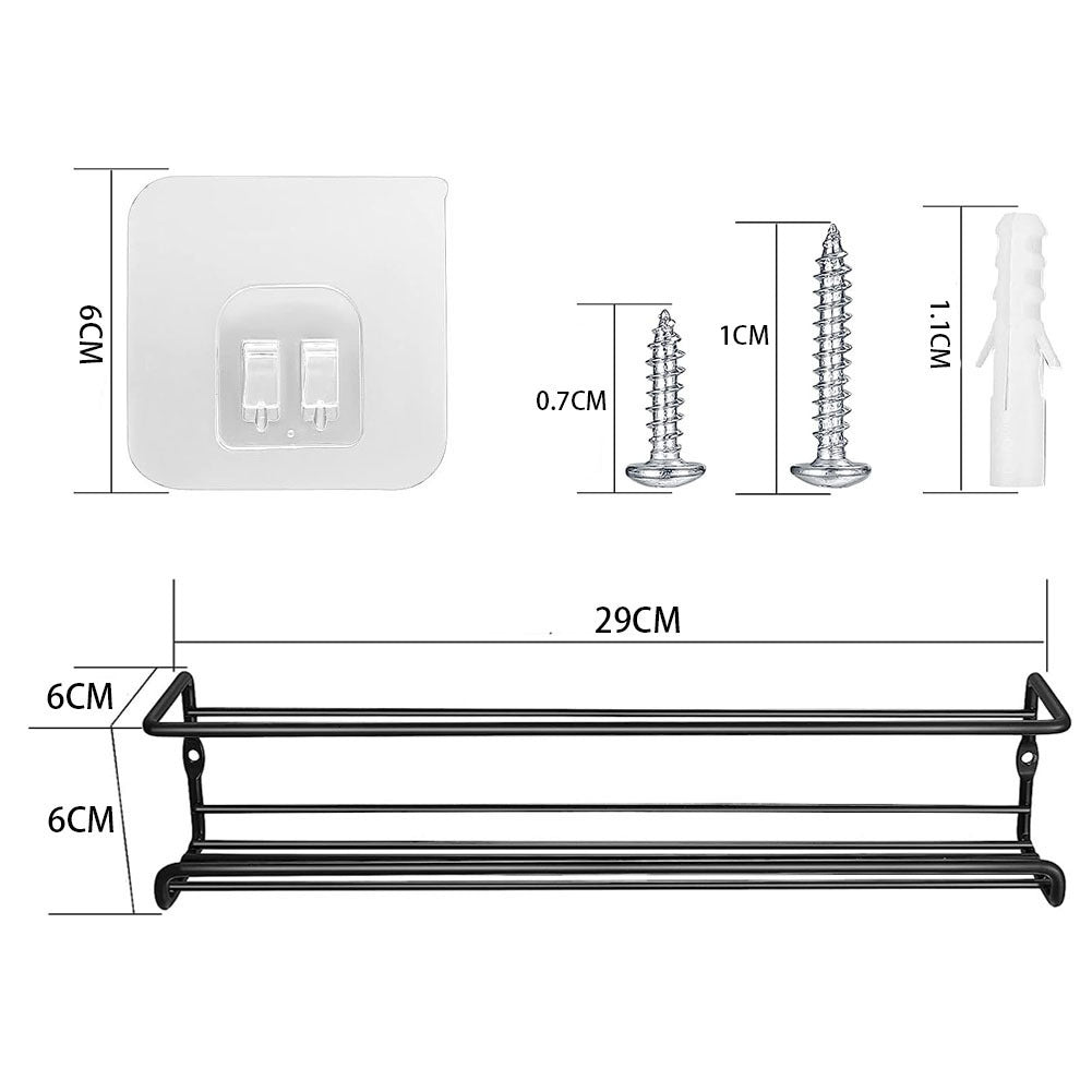 Set of 2 Wall-Mounted Spice Racks