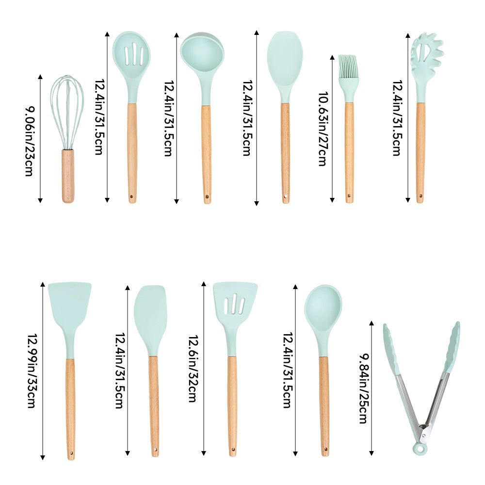 Silicone Kitchen Cooking Utensils Set