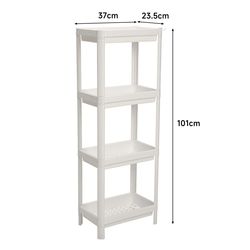 4-Tier Narrow Slit Storage Shelf Organiser