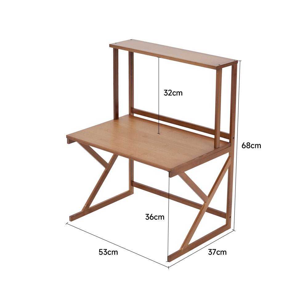 2-Tier Wooden Spice Rack Organizer