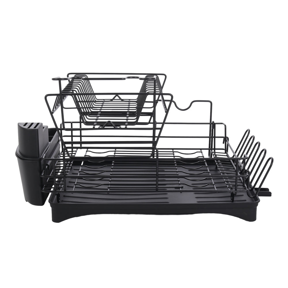 Multifunctional 2 Tier Detachable Dish Drainer Rack