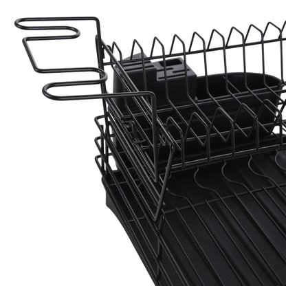 Multifunctional 2 Tier Detachable Dish Drainer Rack