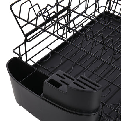 Multifunctional 2 Tier Detachable Dish Drainer Rack