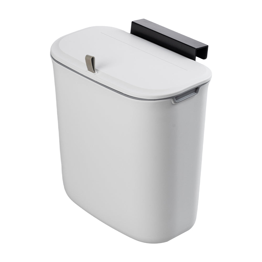 9L Hanging Wall-mounted Rubbish Bin With Lid for Kitchen Bathroom