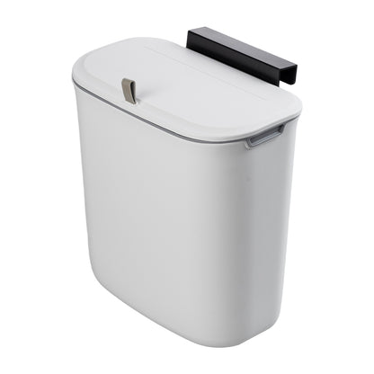 9L Hanging Wall-mounted Rubbish Bin With Lid for Kitchen Bathroom