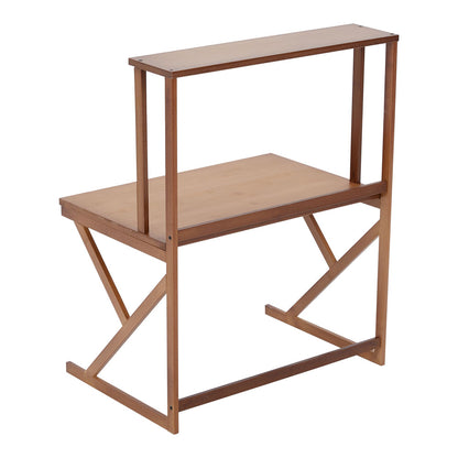 2-Tier Wooden Spice Rack Organizer