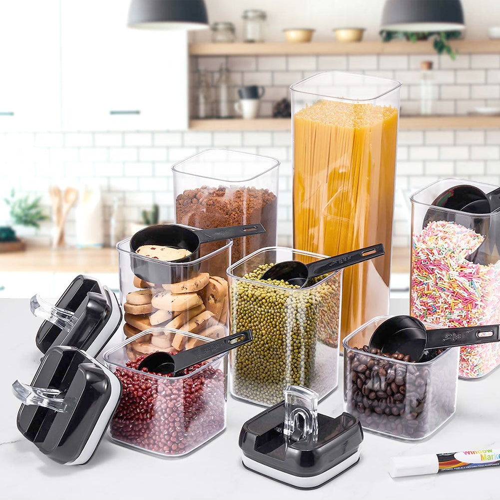 7Pcs Airtight Food Storage Containers with Clasp Lids