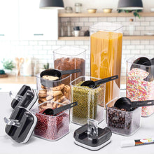 7Pcs Airtight Food Storage Containers with Clasp Lids