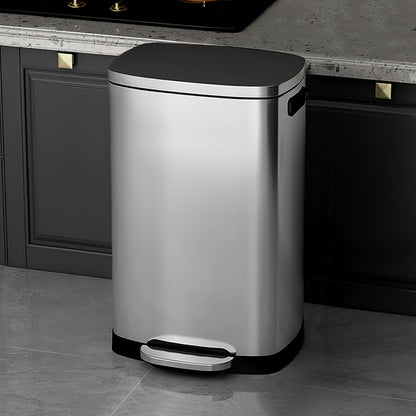 50L Stainless Steel Step Open Trash Can