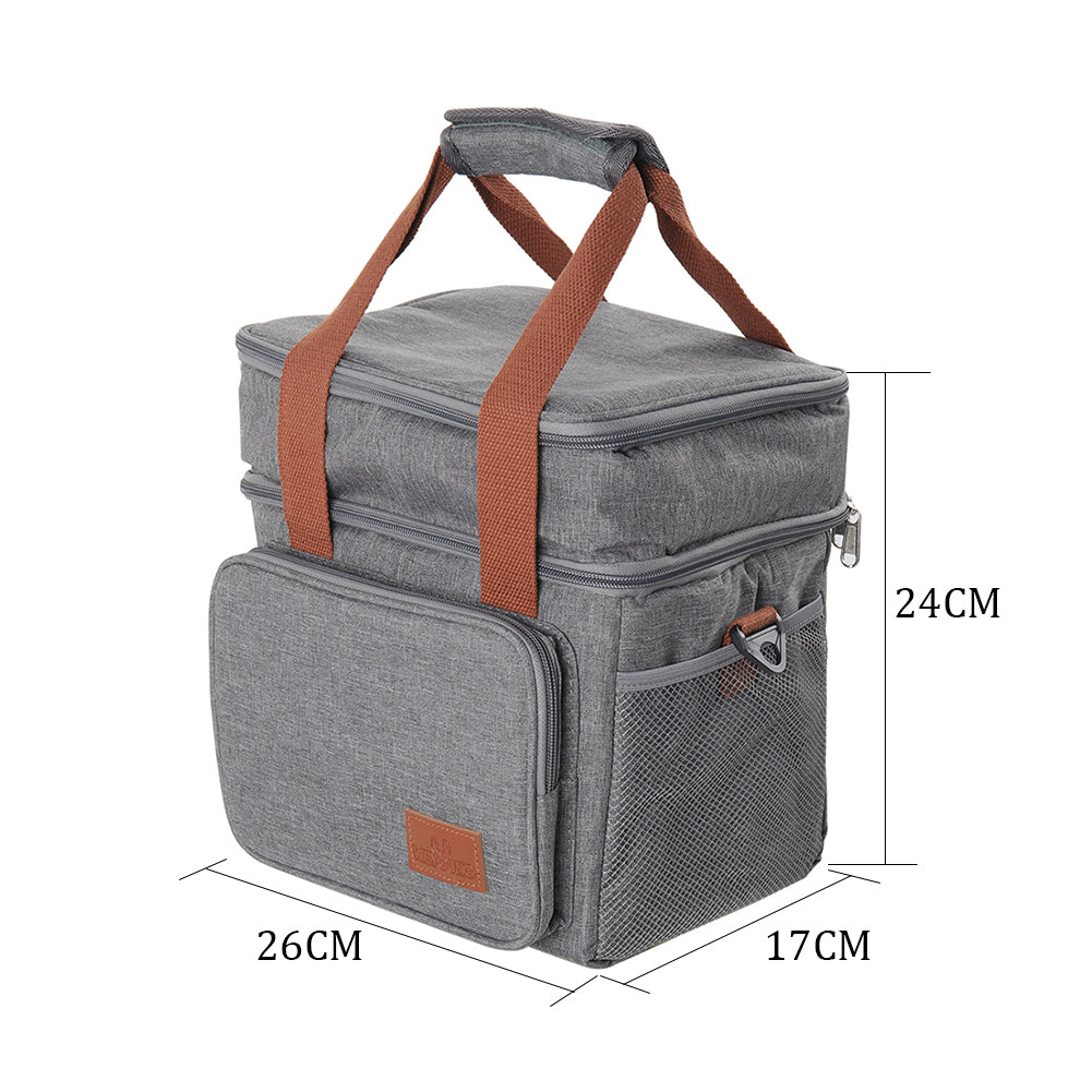 Double Deck Leakproof Insulated Lunch Tote