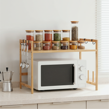 Freestanding Kitchen Organizer Storage Shelf Spice Jars Rack