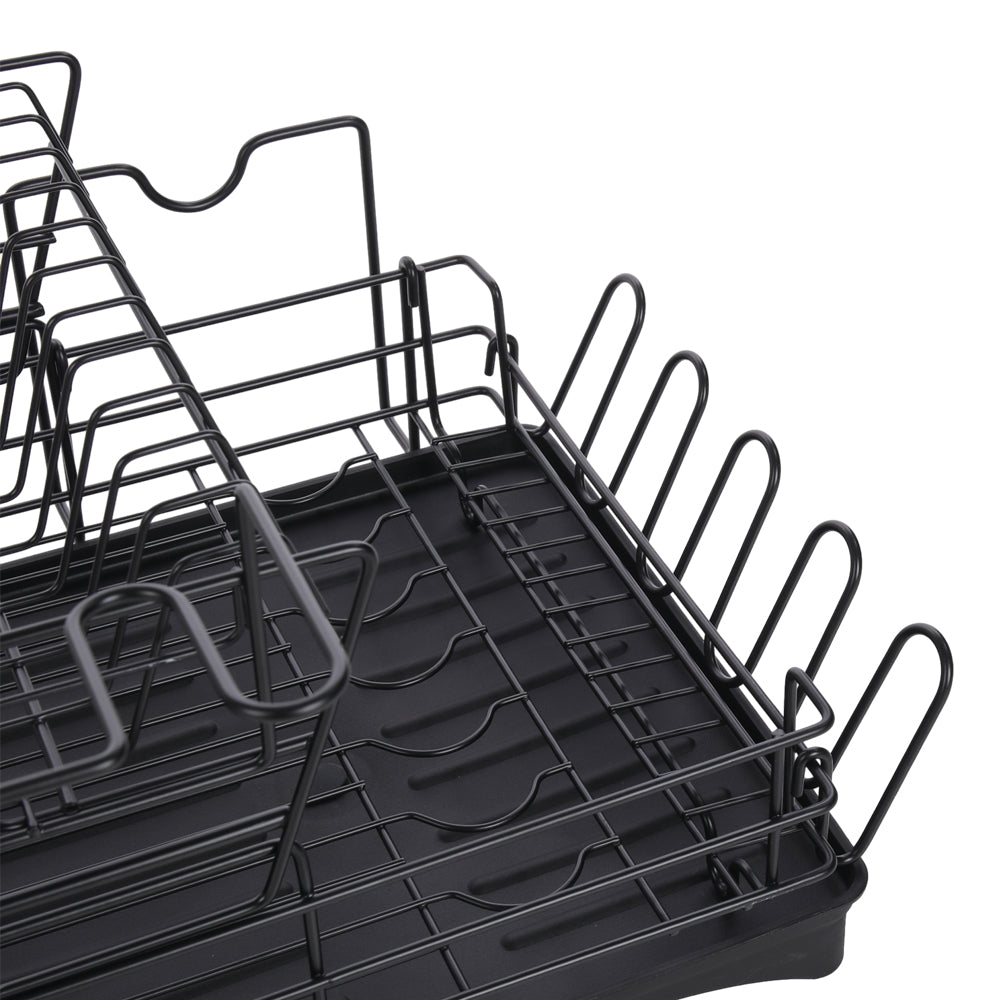Multifunctional 2 Tier Detachable Dish Drainer Rack