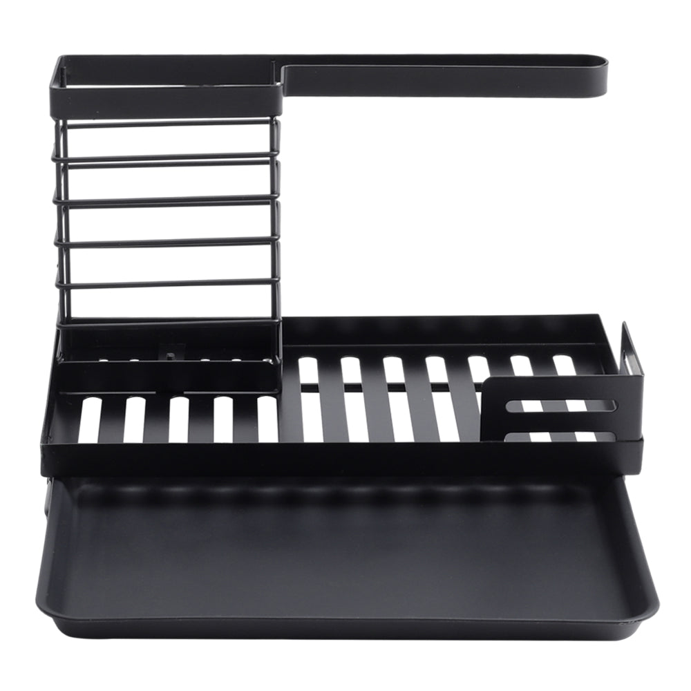 Black Steel Kitchen Sink Caddy Organizer