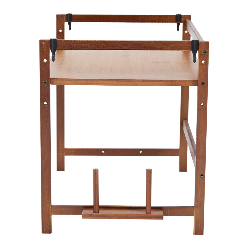 Wooden Spice Rack Organizer with Hooks