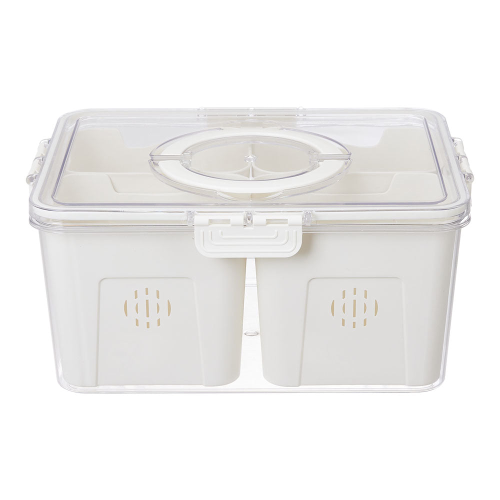 Fridge Storage Container with Four Removable Compartments