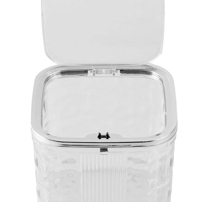 Mini Desktop Trash Bin with Press-top Lid