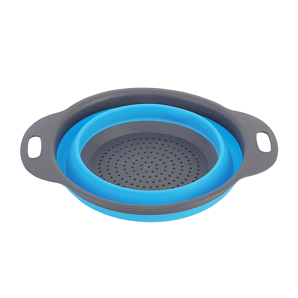 Collapsible Kitchen Silicone Colander Strainer Bowl