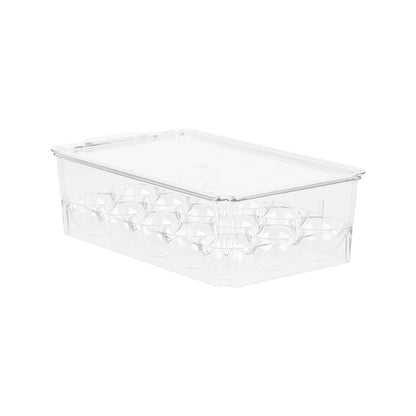 Stackable Clear Fridge Organisers Storage Boxes Set
