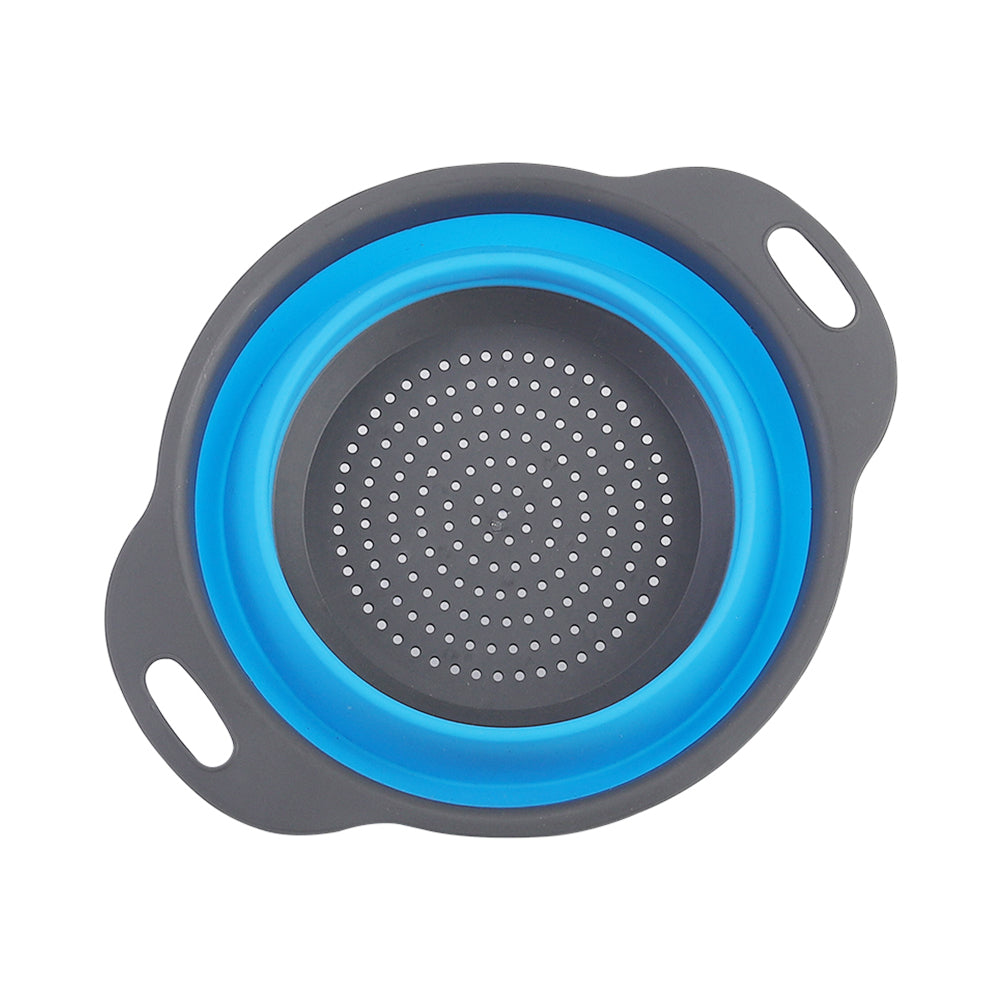 Collapsible Kitchen Silicone Colander Strainer Bowl