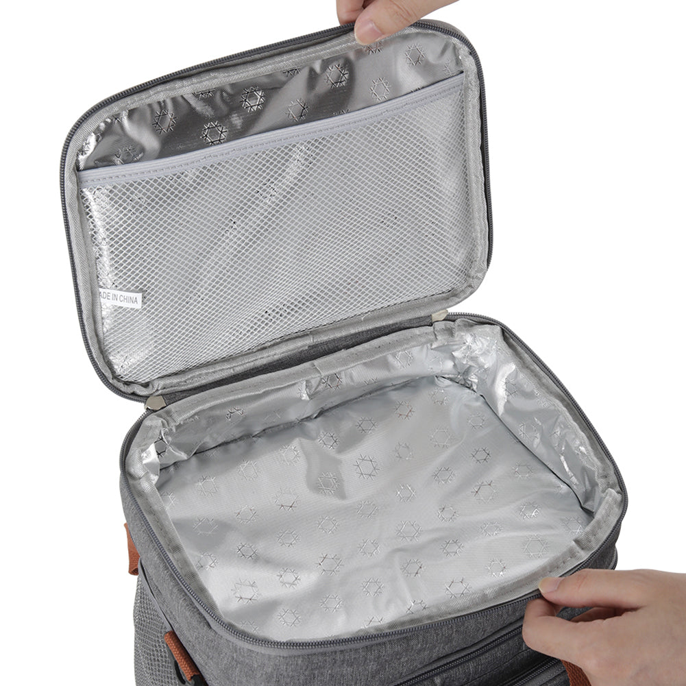 Double Deck Leakproof Insulated Lunch Tote