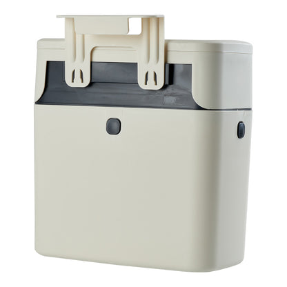 Hanging Trash Bin with Lid Kitchen Garbage Can