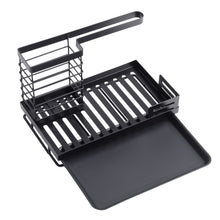 Black Steel Kitchen Sink Caddy Organizer