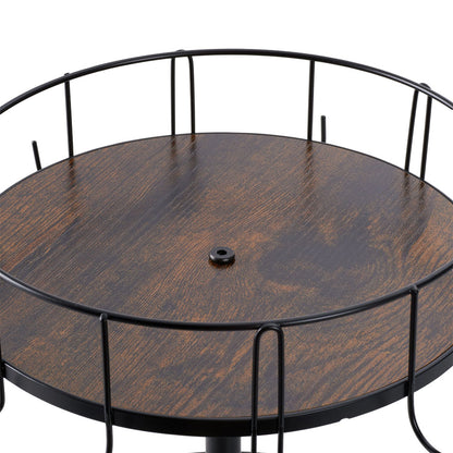 2-Tier Multifunction Rotation Countertop Organizer Storage Rack