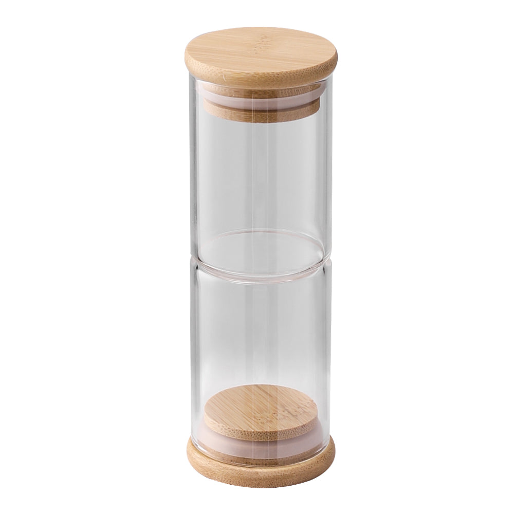 12Pcs Glass Spice Jar Set with Bamboo Lids