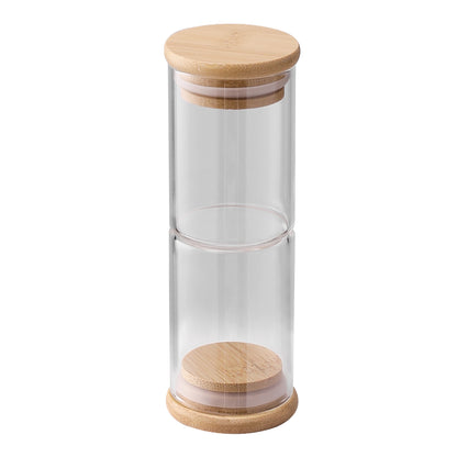 12Pcs Glass Spice Jar Set with Bamboo Lids
