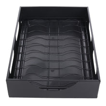 Black Steel Cabinet Pull-Out Bowl Rack