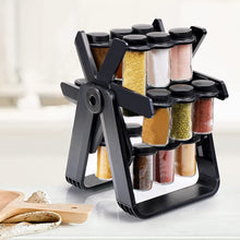 Ferris Wheel Spice Rack with 18 Glass Spice Jars