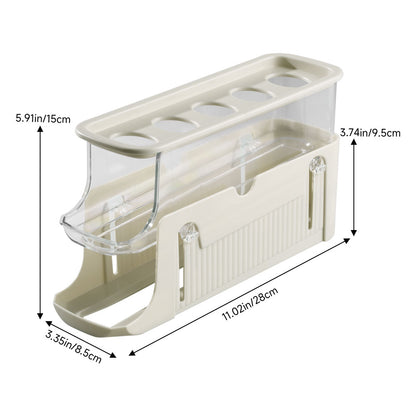 3-Layer Expandable Scrolling Egg Holder Storage Rack