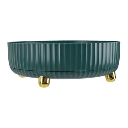 Rotating Round Spice Storage Rack Tray Turntable Kitchen Organizer