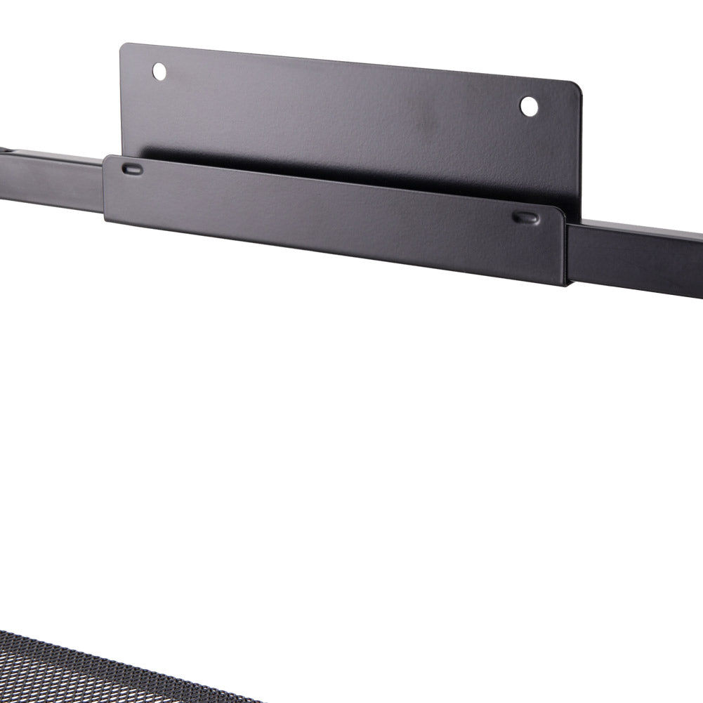 Black Steel Over-the-Door Kitchen Pantry Organizer