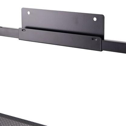 Black Steel Over-the-Door Kitchen Pantry Organizer