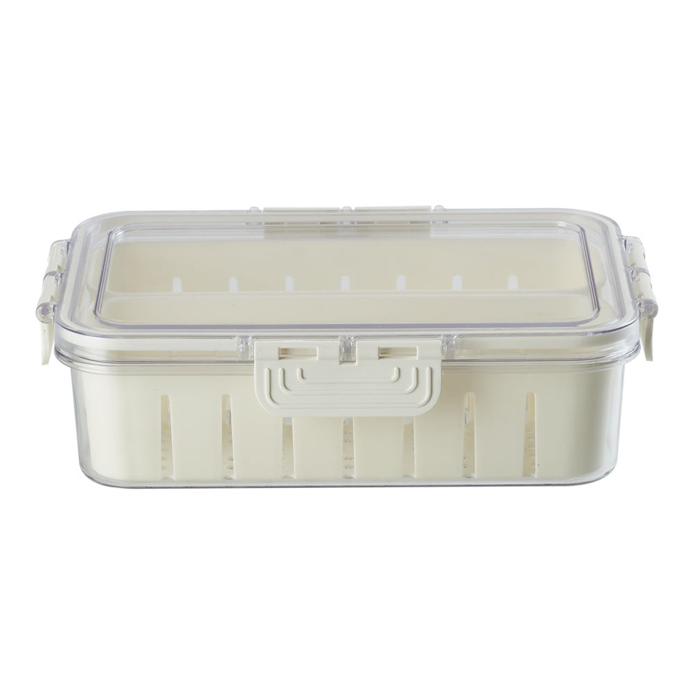 Fridge Storage Container with Two Compartments
