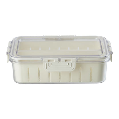 Fridge Storage Container with Two Compartments