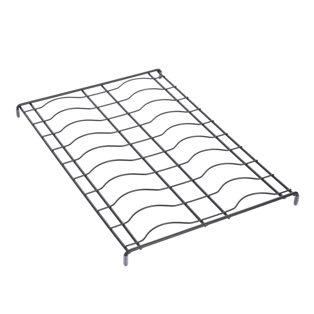 Black Steel Cabinet Pull-Out Bowl Rack