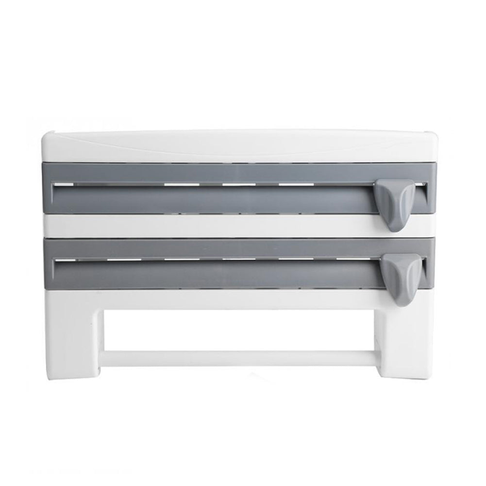 Kitchen Cling Film Foil Roll Dispenser with Slide Cutters