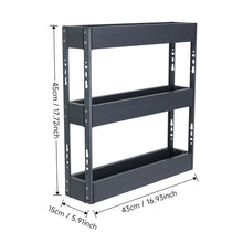 3-Tier Kitchen Cabinet Pull Out Aluminium Shelf