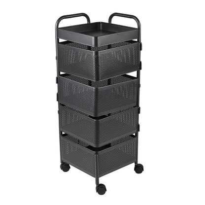 5-Tier Kitchen Storage Rack with Wheels