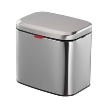 4L Stainless Steel Hanging Trash Bin with Lid Kitchen Garbage Can