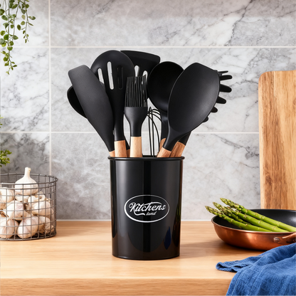 11-piece Silicone Kitchen Utensil Set for Nonstick Cookware