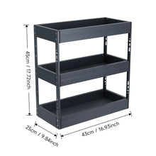 3-Tier Aluminium Kitchen Cabinet Pull Out Shelf