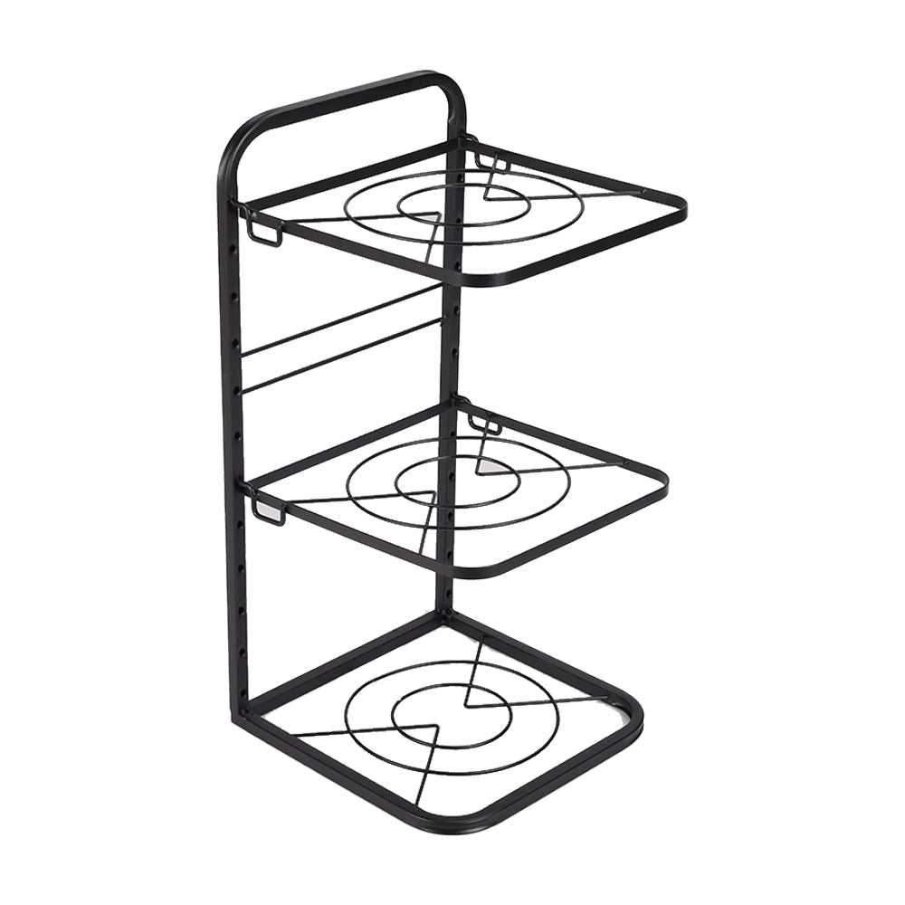 Kitchen Pot Pan Organizer Rack Adjustable Cookware Holder Stand