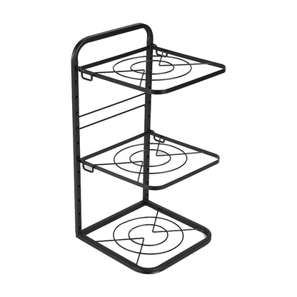 Kitchen Pot Pan Organizer Rack Adjustable Cookware Holder Stand