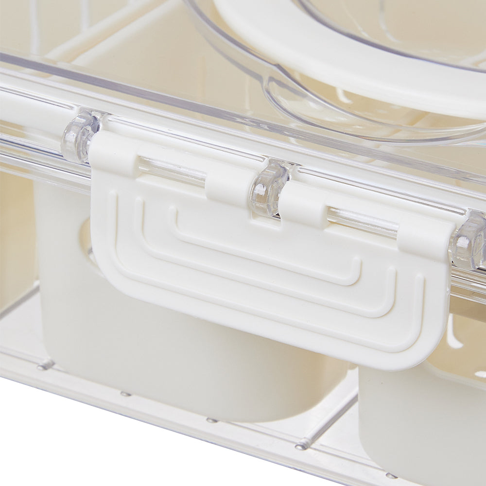 Rectangular Fridge Storage Container with Four Compartments